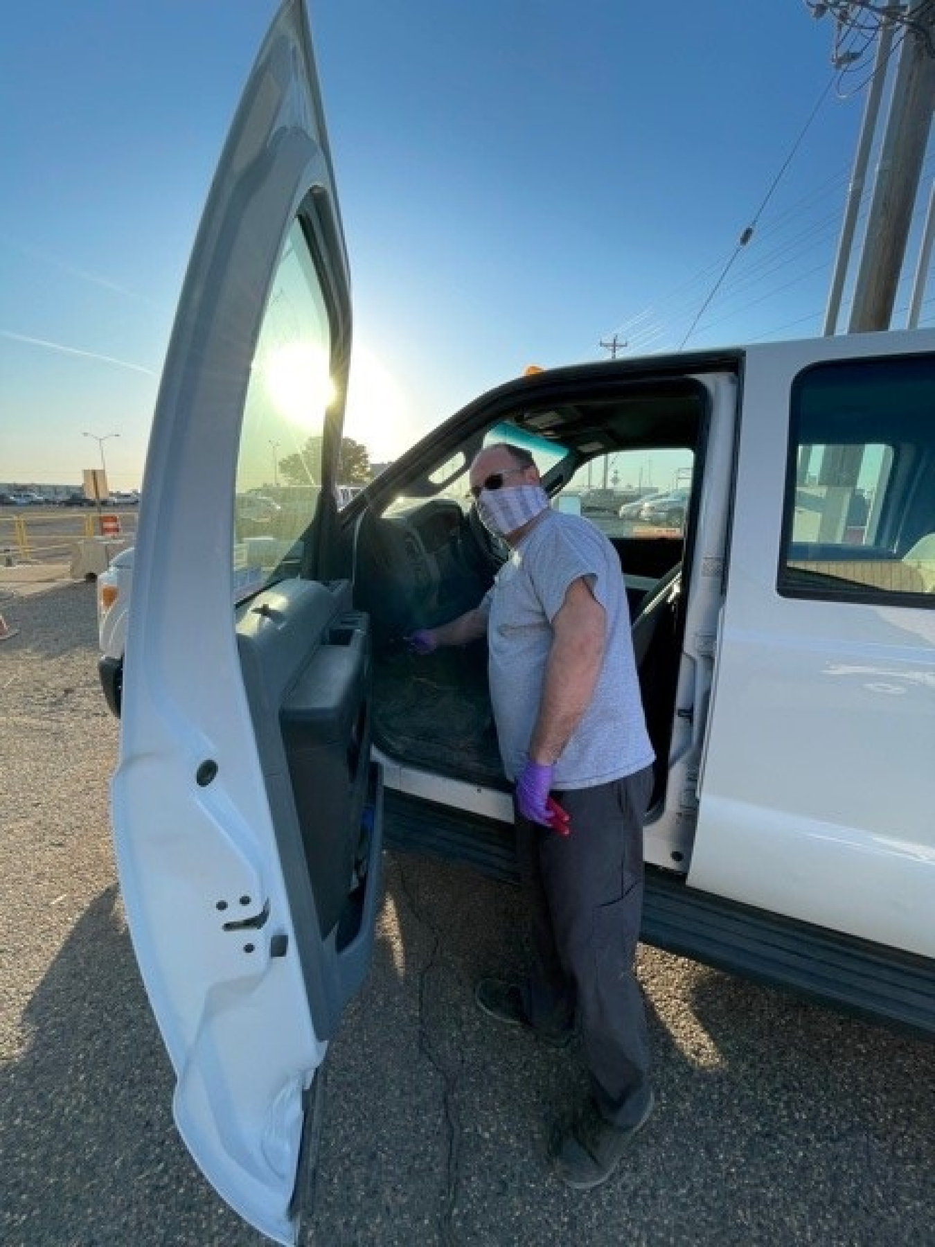 Mechanic Mike Hubbard with Hanford contractor Hanford Mission Integration Solutions has installed hundreds of GPS devices in vehicles used on the Hanford Site. The small devices keep tabs on fleet performance and pinpoint vehicle locations, among other safety benefits. 