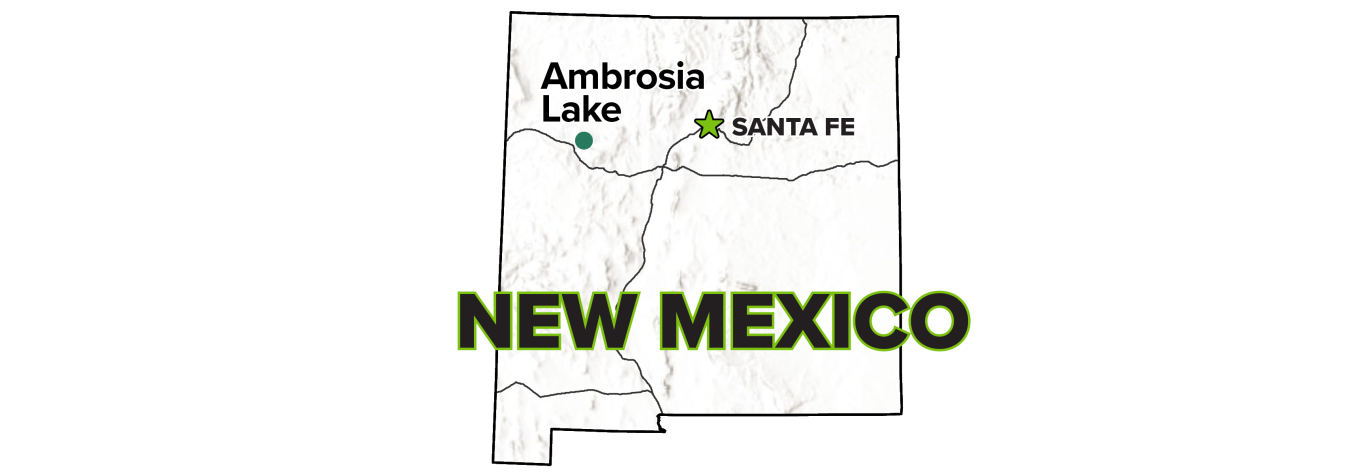 Ambrosia Lake, New Mexico, Disposal Site map.