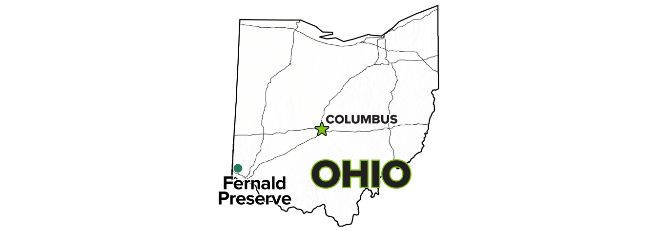 Fernald Preserve, Ohio, Site map.