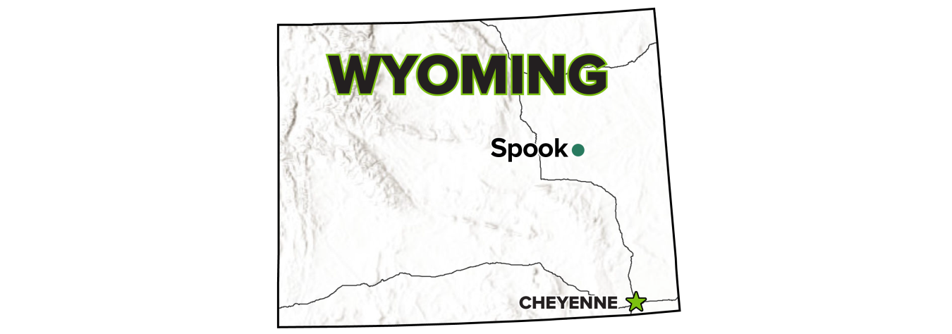 Spook, Wyoming, Disposal Site map.