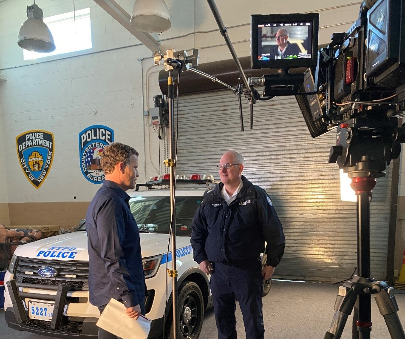 An interview with an NYPD official for the ORS video to be used on officers’ mobile devices.