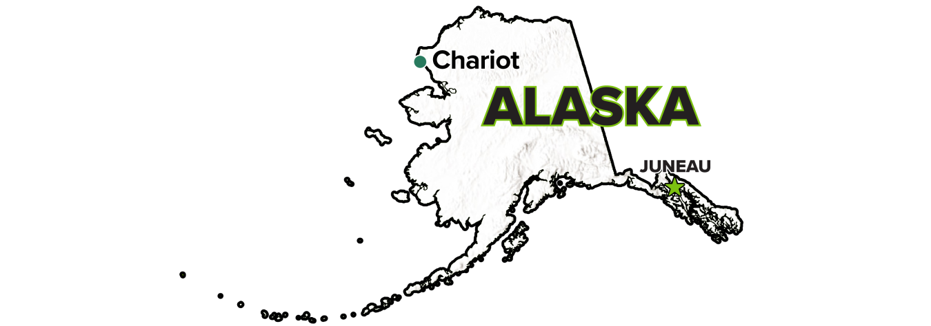 Chariot, Alaska, Site map.