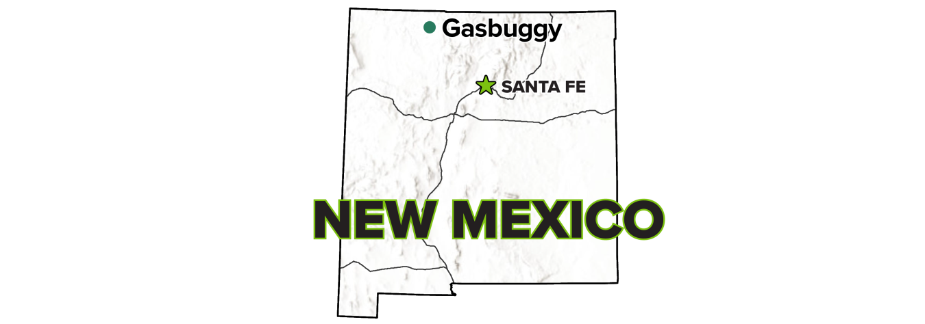 Gasbuggy, New Mexico, Site map.