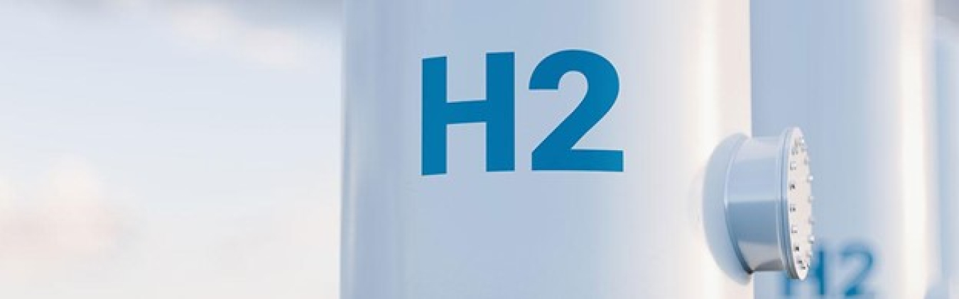 H2 printed on a pipe.