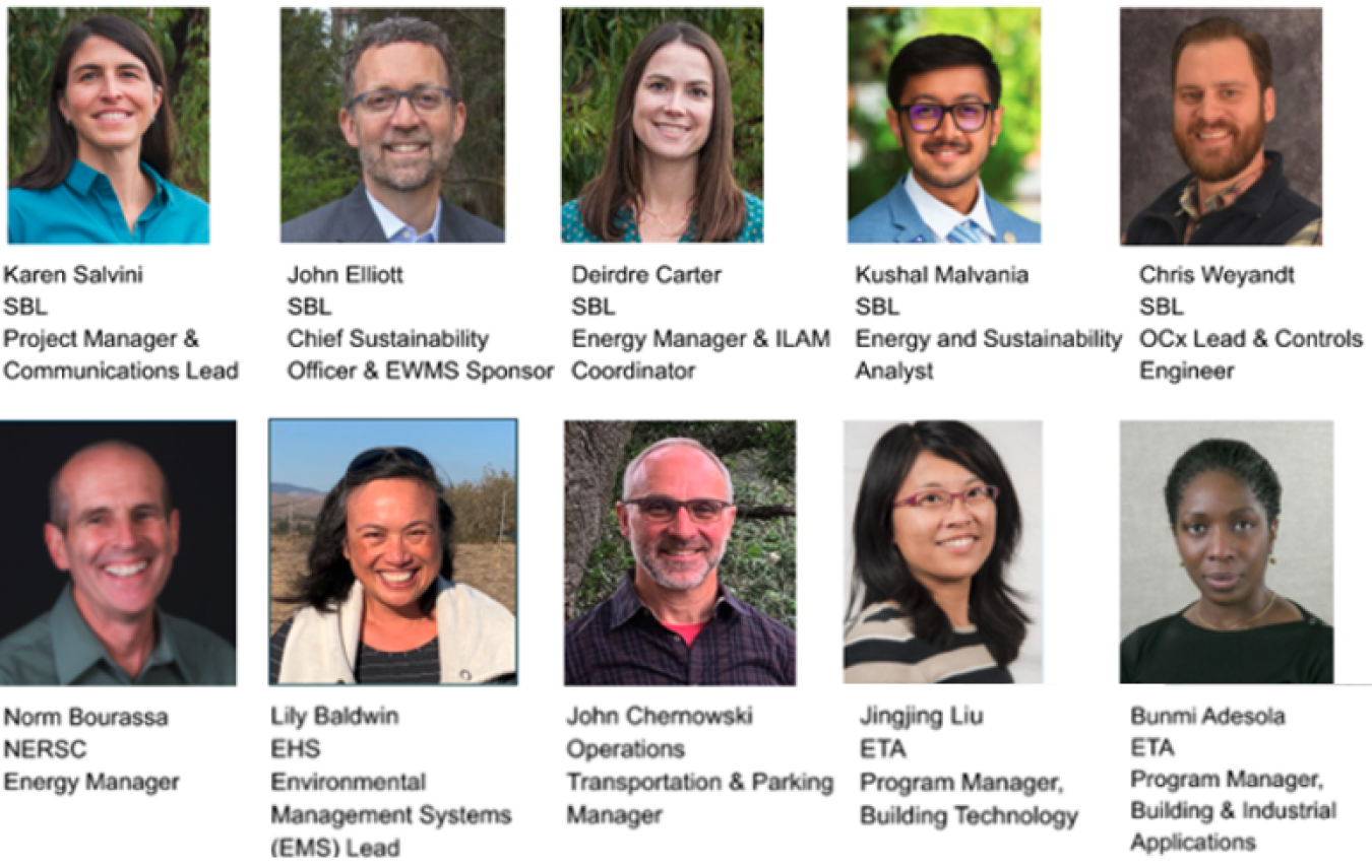 LBNL’s ISO 50001 project team