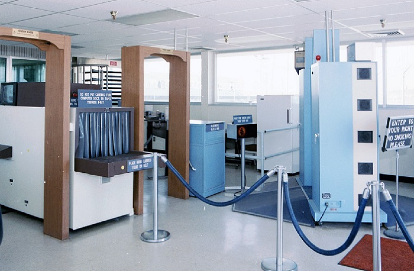 Security measures at the Hanford Site’s Plutonium-Uranium Extraction Plant once included X-ray machines and scanners, which workers were required to clear before entering the facility.