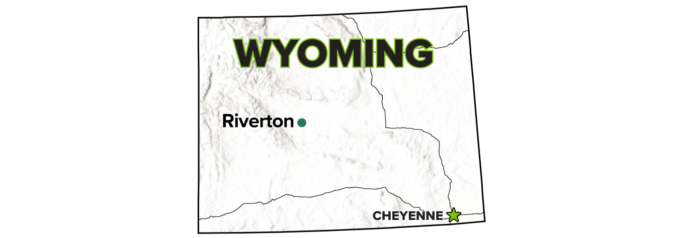 Riverton, Wyoming, Processing Site map.