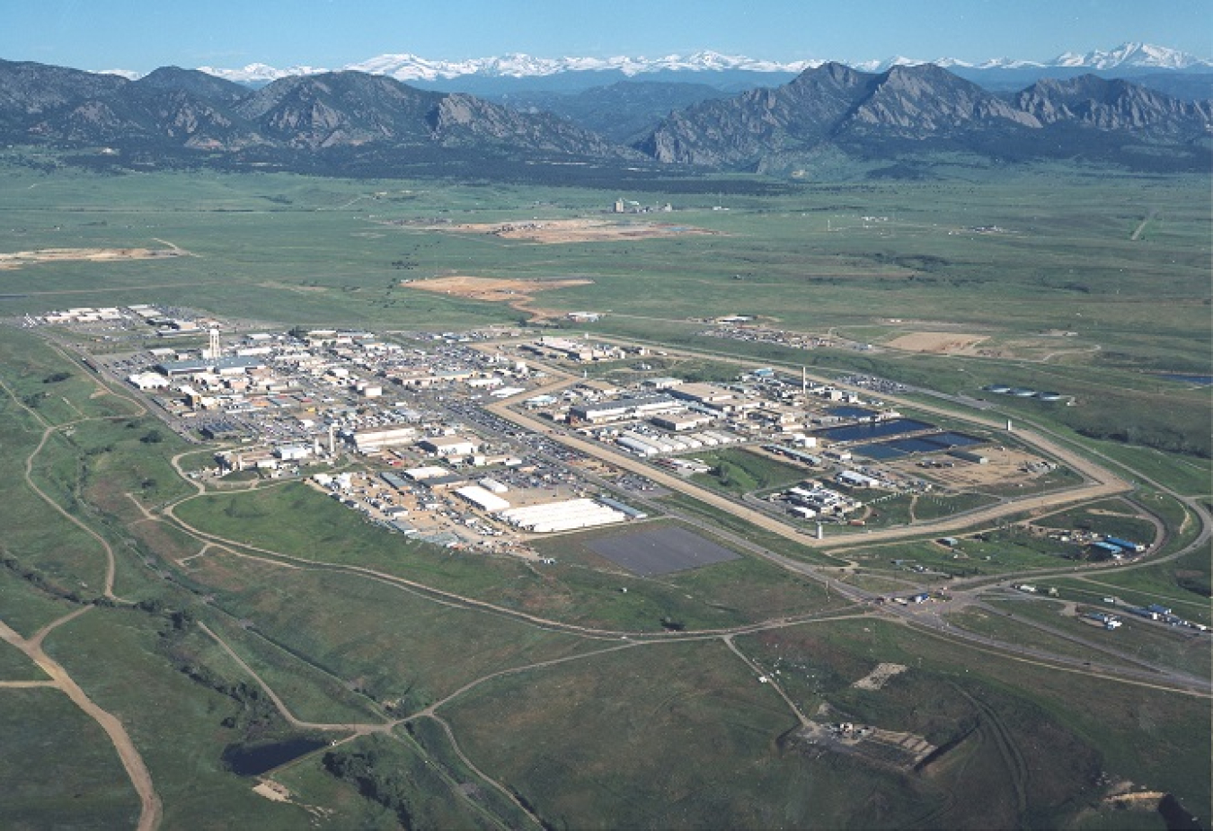 Before: A view of the Rocky Flats site before EM completed cleanup and closure of the site. Rocky Flats was transferred to the DOE Office of Legacy Management in 2005.