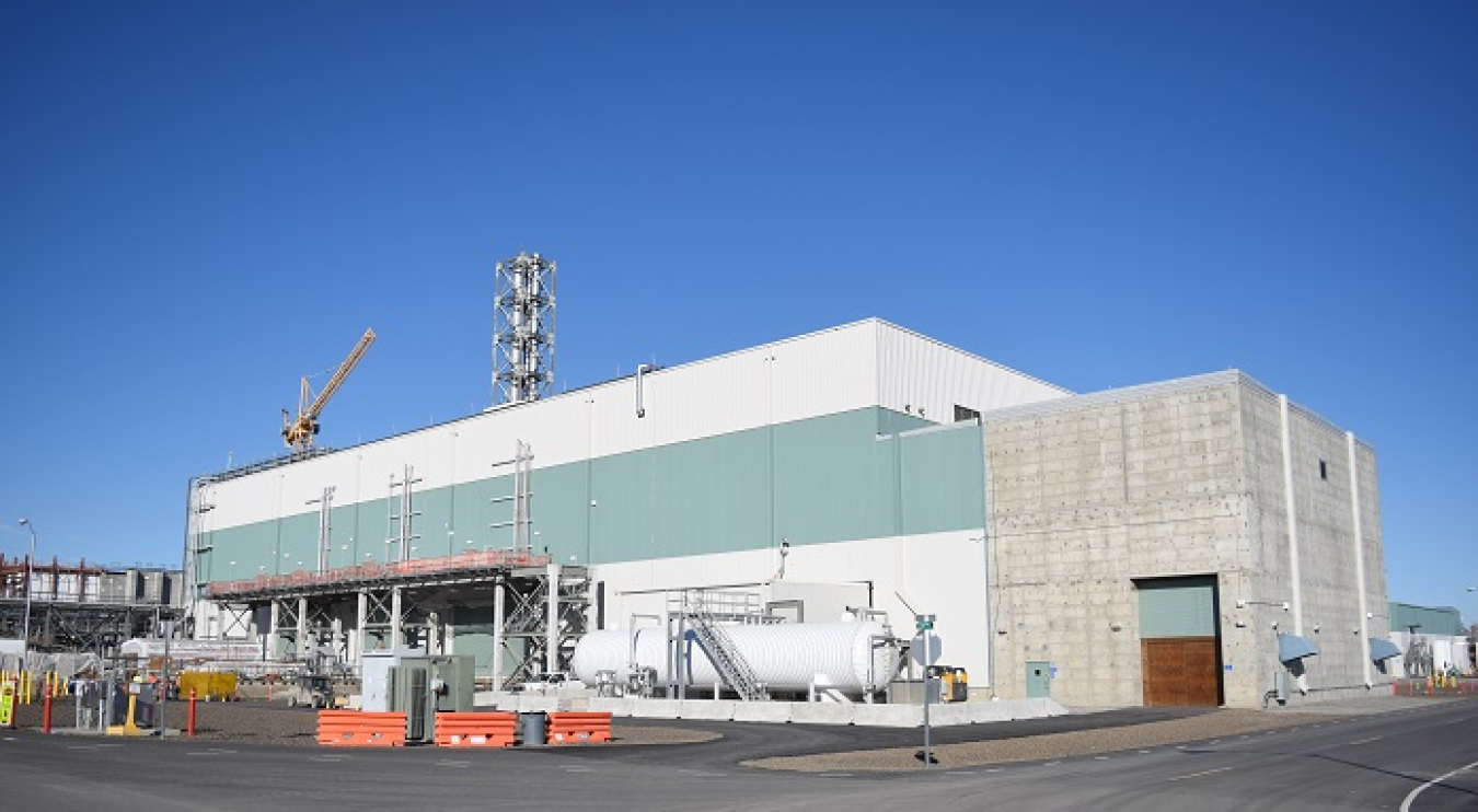 The Hanford Site's 5-Year Plan outlines cleanup work at the site, including waste vitrification at the Low-Activity Waste (LAW) Facility, pictured. The LAW Facility is integral to the Direct-Feed Low-Activity Waste Program, a critical process achieving tank waste treatment at Hanford.