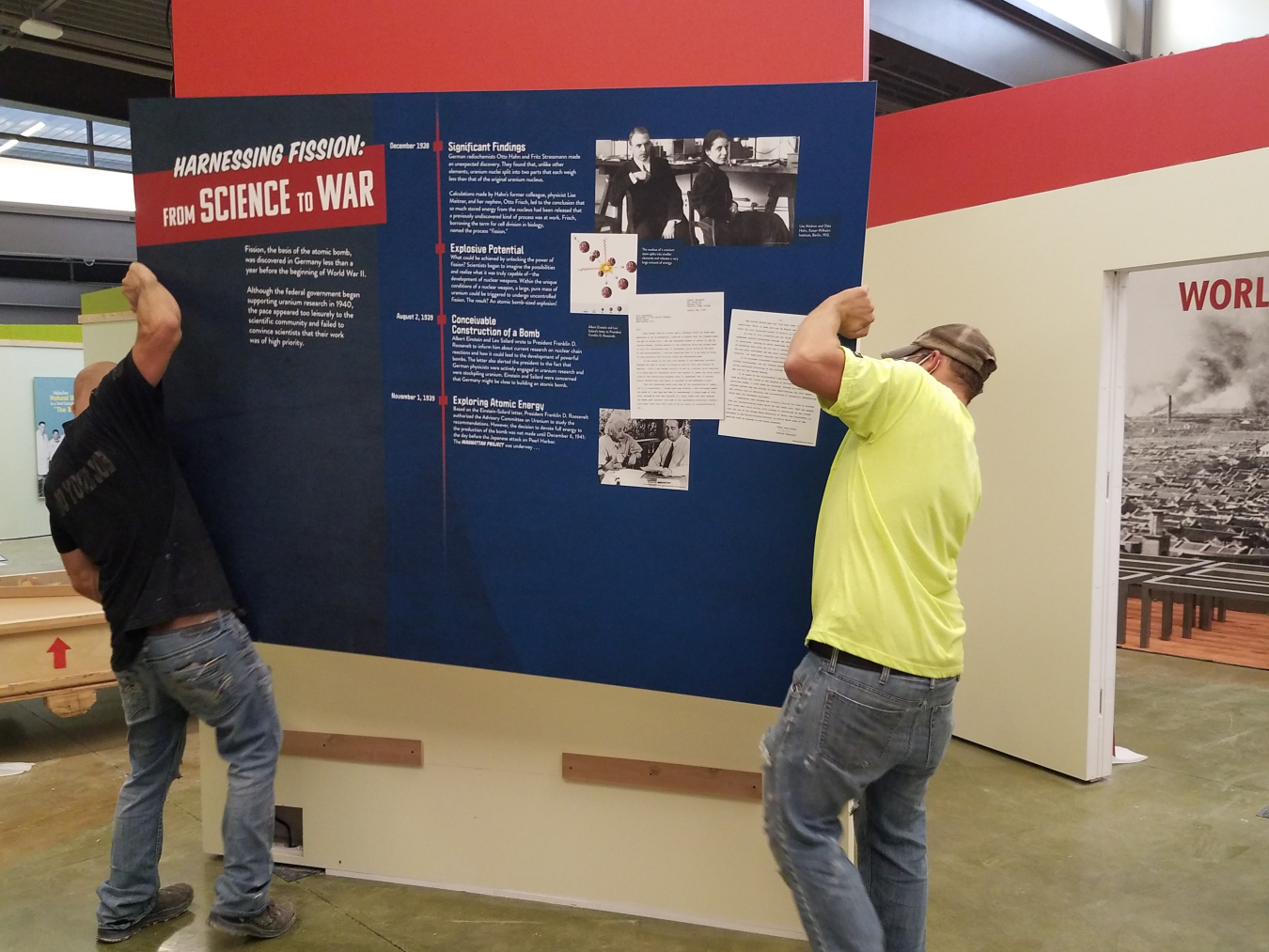 Panels hung at Weldon Spring Site