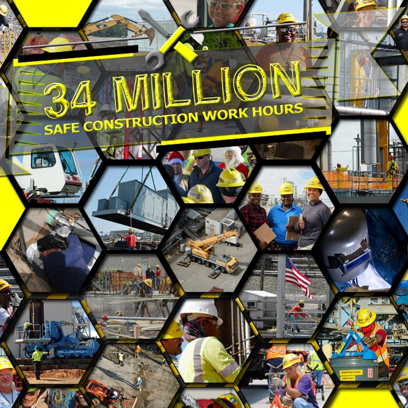 Savannah River Remediation construction workers have exceeded 23 years, or 34 million hours, of work without a missed day of work due to an injury. 