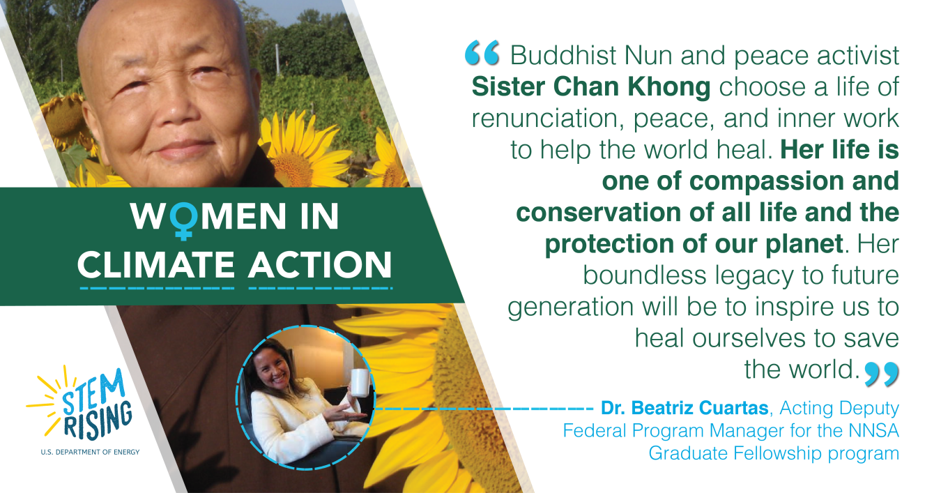 Buddhist Nun and peace activist Sister Chan Khong is the one of Dr. Beatriz Cuartas’ greatest heroines. 