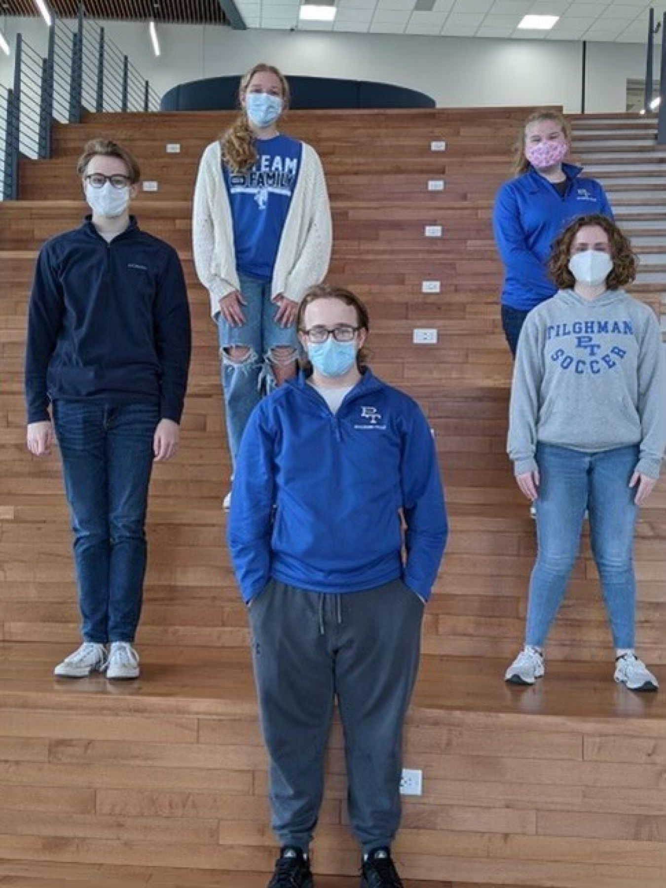 Paducah Tilghman High School finished second in this year’s regional tournament. Pictured left to right (first row): Cameron Dorris; (second row): Gage Gottman, Kennedy Garatt; (back row): Kate LeBuhn and Paige Lauren Kight.