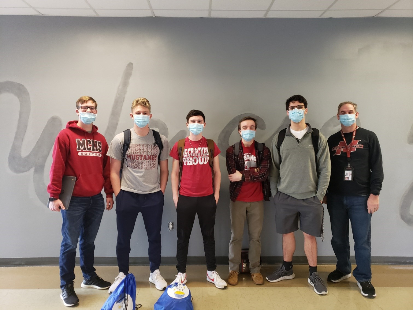 McCracken County High School finished third in this year’s regional tournament. Pictured left to right: Ethan Roberts, Cameron Willis, Avery Miller, Isaac Reynolds, Reese Bell, and Coach Matt Shelton. 