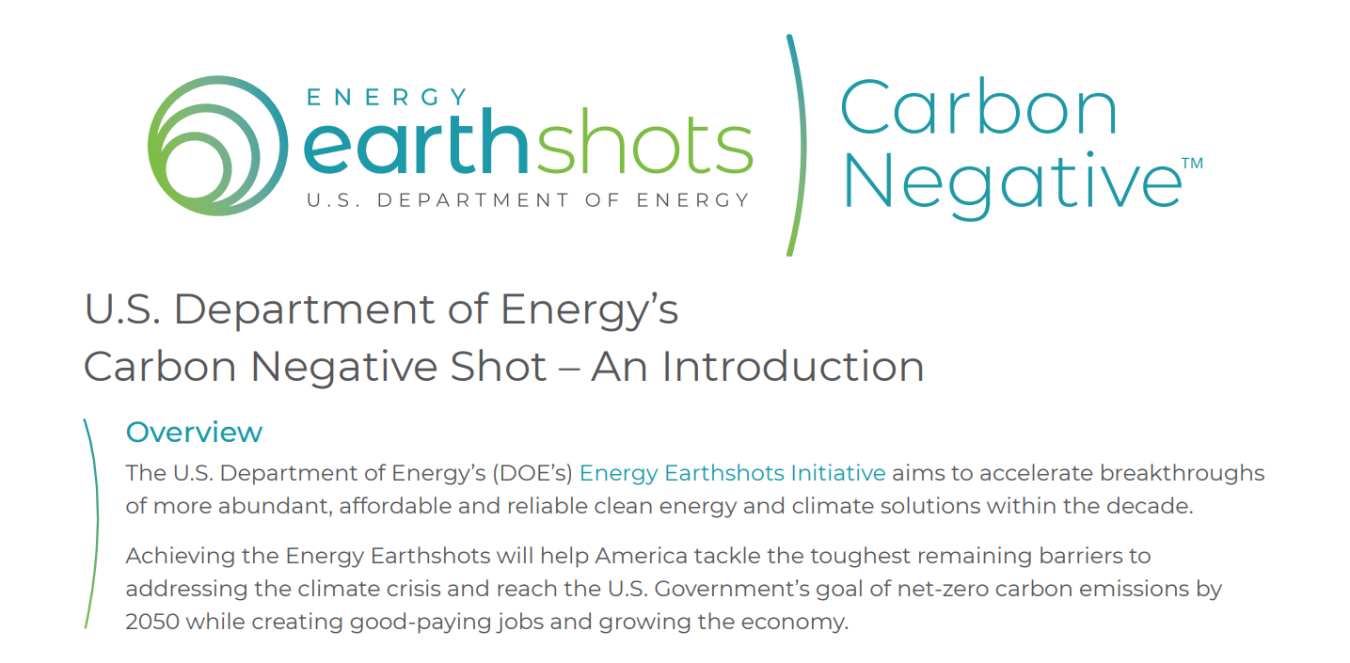 Carbon Negative Shot Fact Sheet