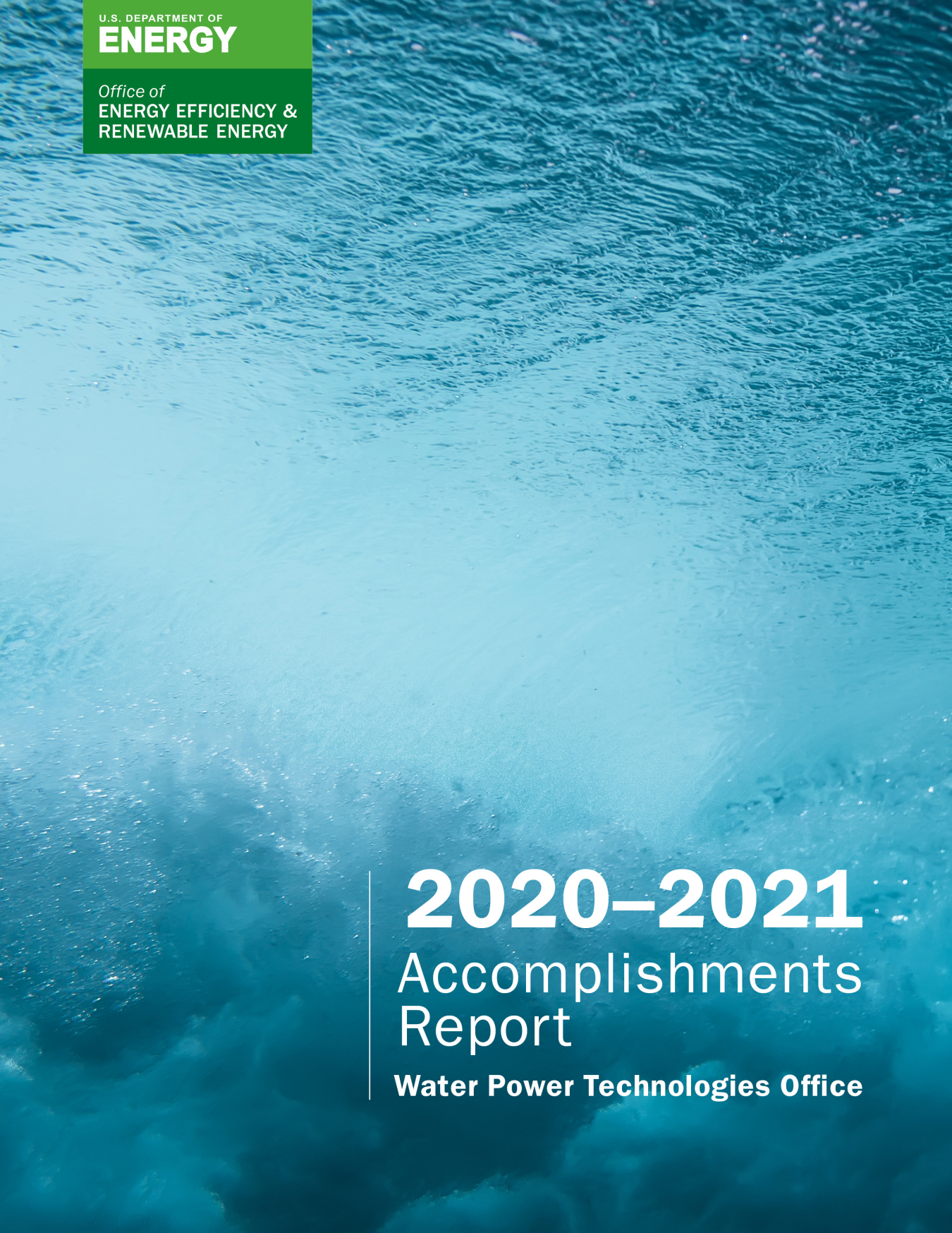 Cover of the WPTO 2020-2021 Accomplishments Report.