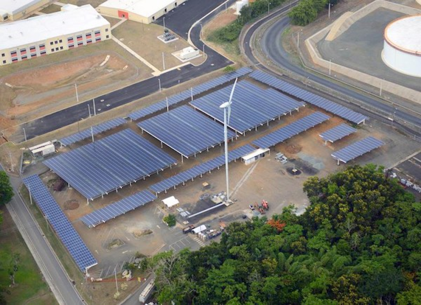 Solar installation at Fort Buchanan.