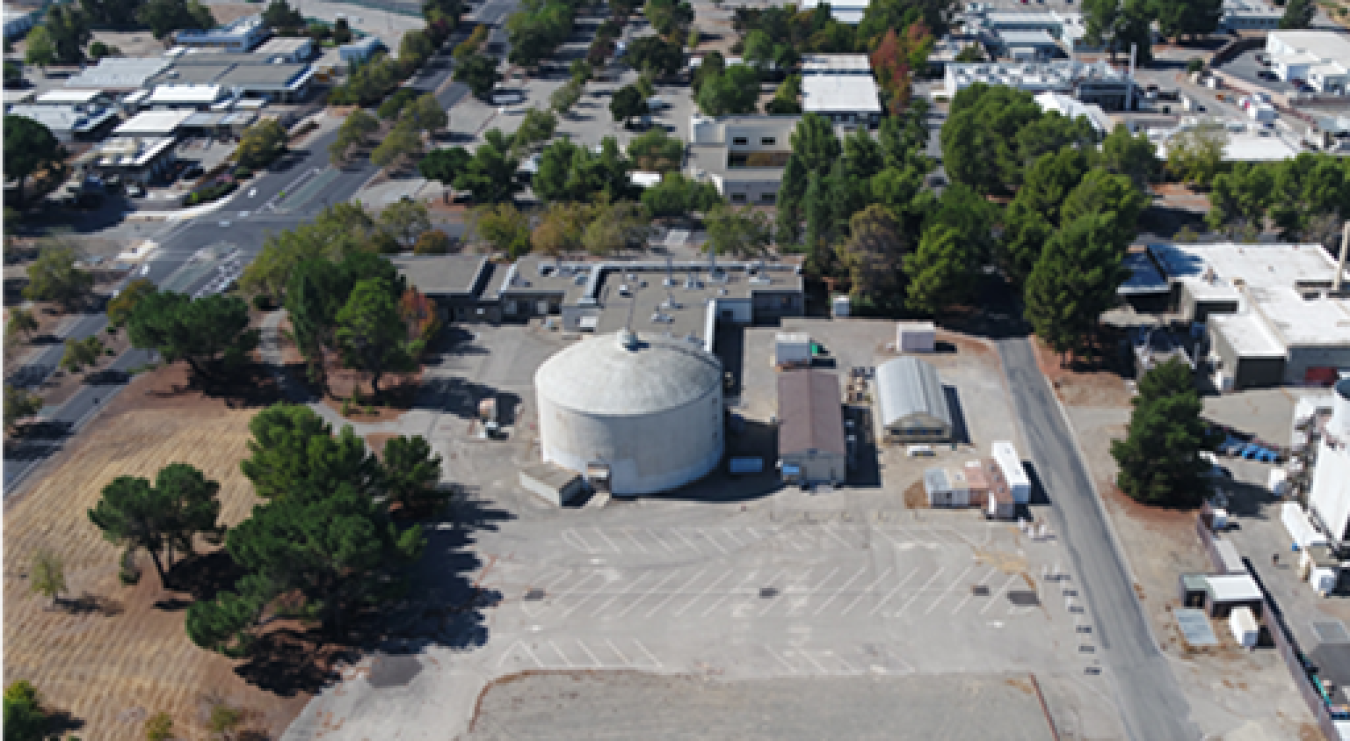 Aerial of B280 prior to demolition work. 