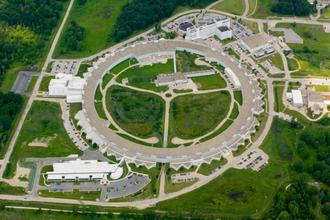 Aerial view of Argonne National Lab complex