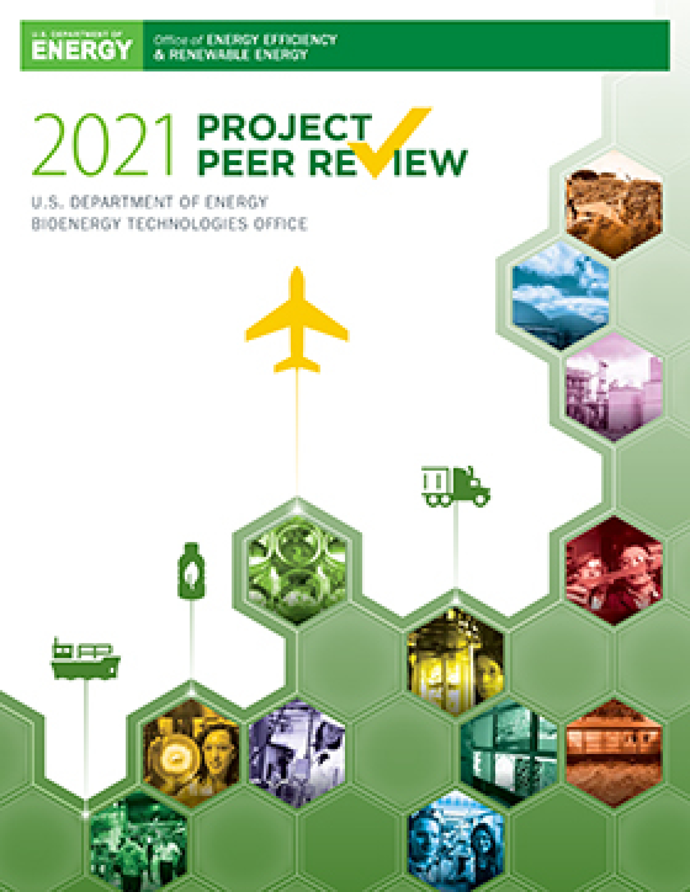 the 2021 bioenergy peer review cover page.