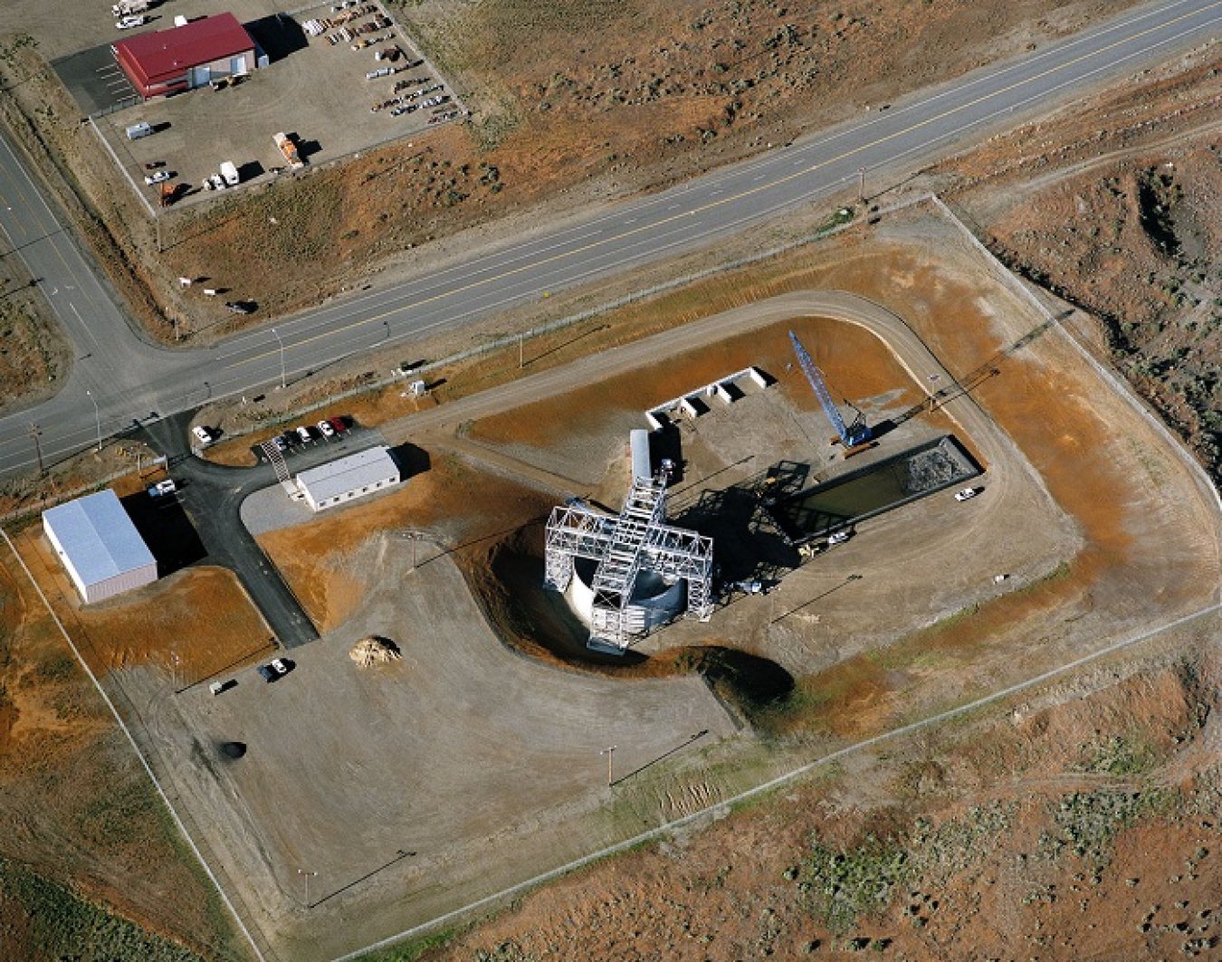 The Cold Test Facility was built on the edge of the 586-square-mile Hanford Site for testing equipment and training operators.