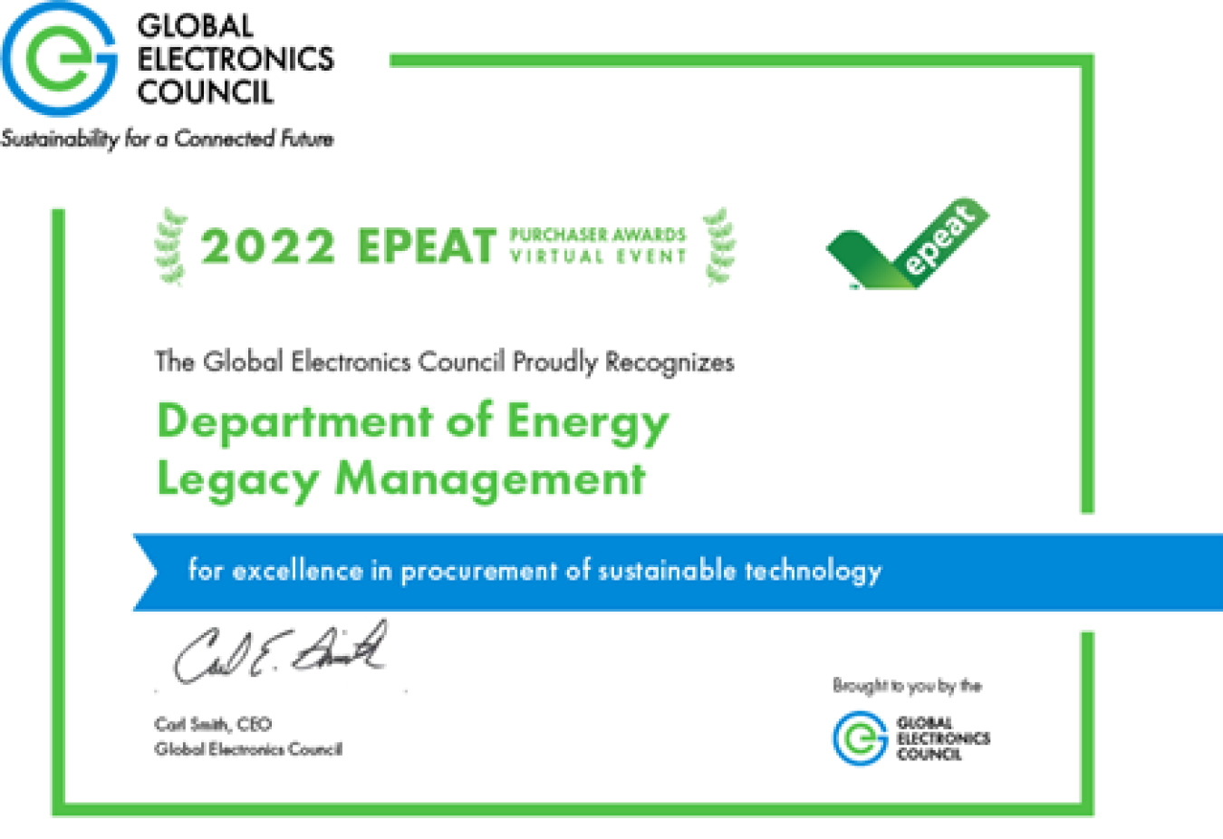 EPEAT Purchaser Award