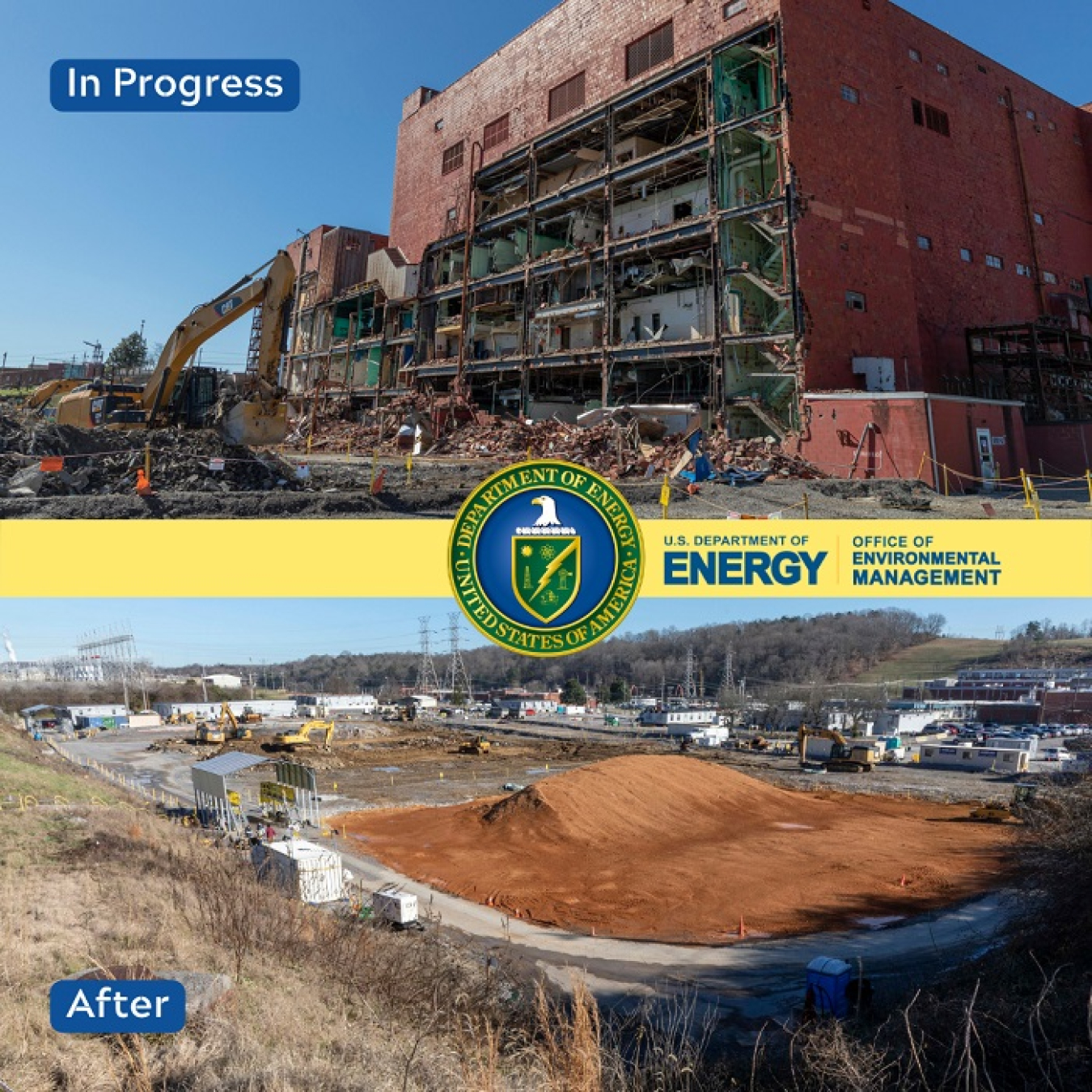 One of the 2021 Excellence Awards from the National Nuclear Security Administration (NNSA) Office of Safety, Infrastructure, and Operations went to a project in which EM and NNSA partnered to enable the demolition of the former Biology Complex at Oak Ridge. 