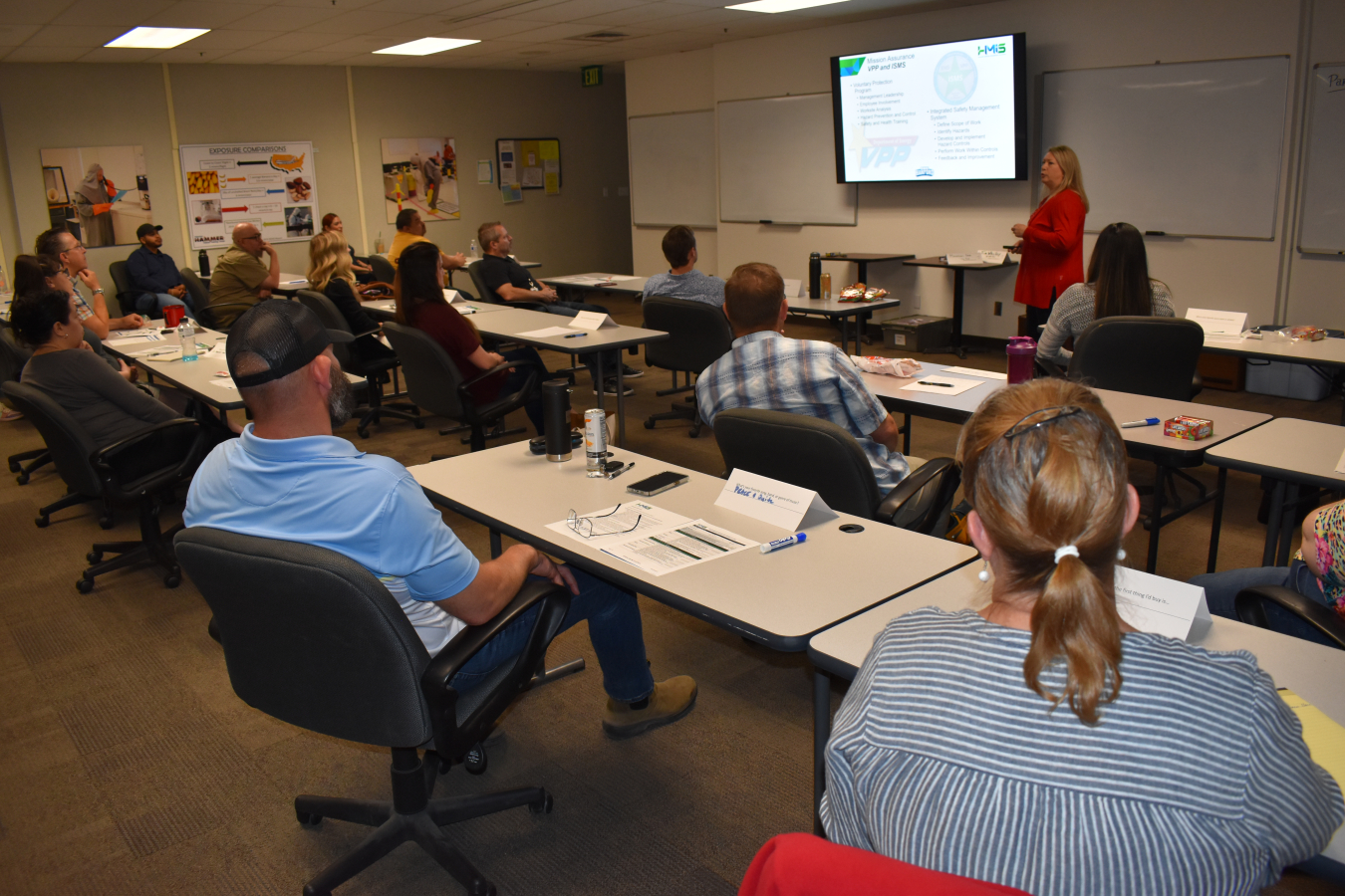 More than 20 Hanford Mission Integration Solutions employees attended the first offering of an Employee Essentials class in June. The two-day professional development course provides employees instruction on the business functions of each company organization as they relate to the contractor’s business model and Hanford cleanup mission.