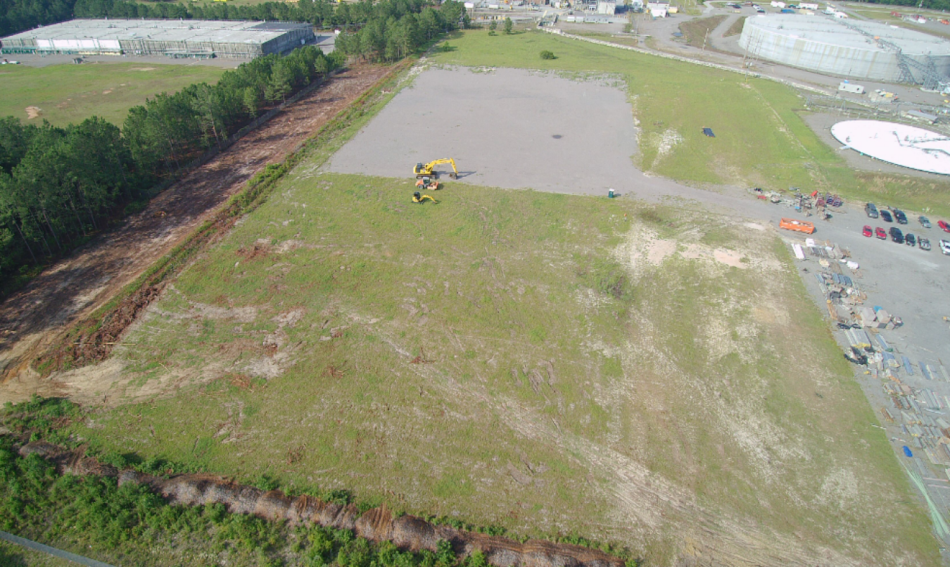 Crews begin clearing the site on which Savannah River Site’s Saltstone Disposal Unit 10 will sit.