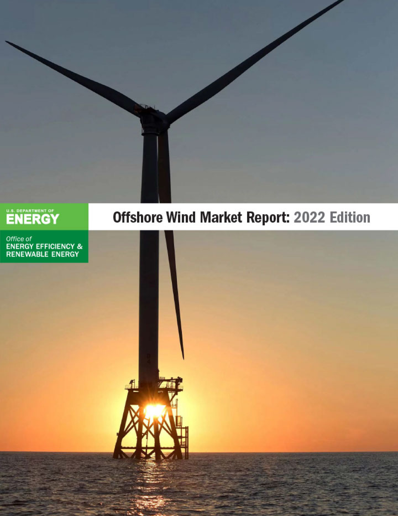 Cover of the Offshore Wind Market Report: 2022 Edition.