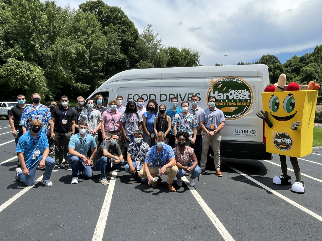 UCOR’s 2022 summer intern program was the company’s largest yet, giving opportunities to 29 students from 12 schools. The interns held a food drive as part of the program, supporting a local food bank that gives food to at-risk children.