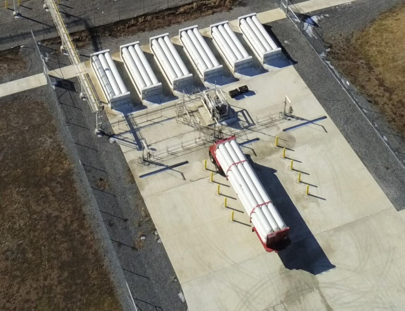 EM’s new bulk hydrogen system at the Paducah Depleted Uranium Hexafluoride Conversion plant in Kentucky.