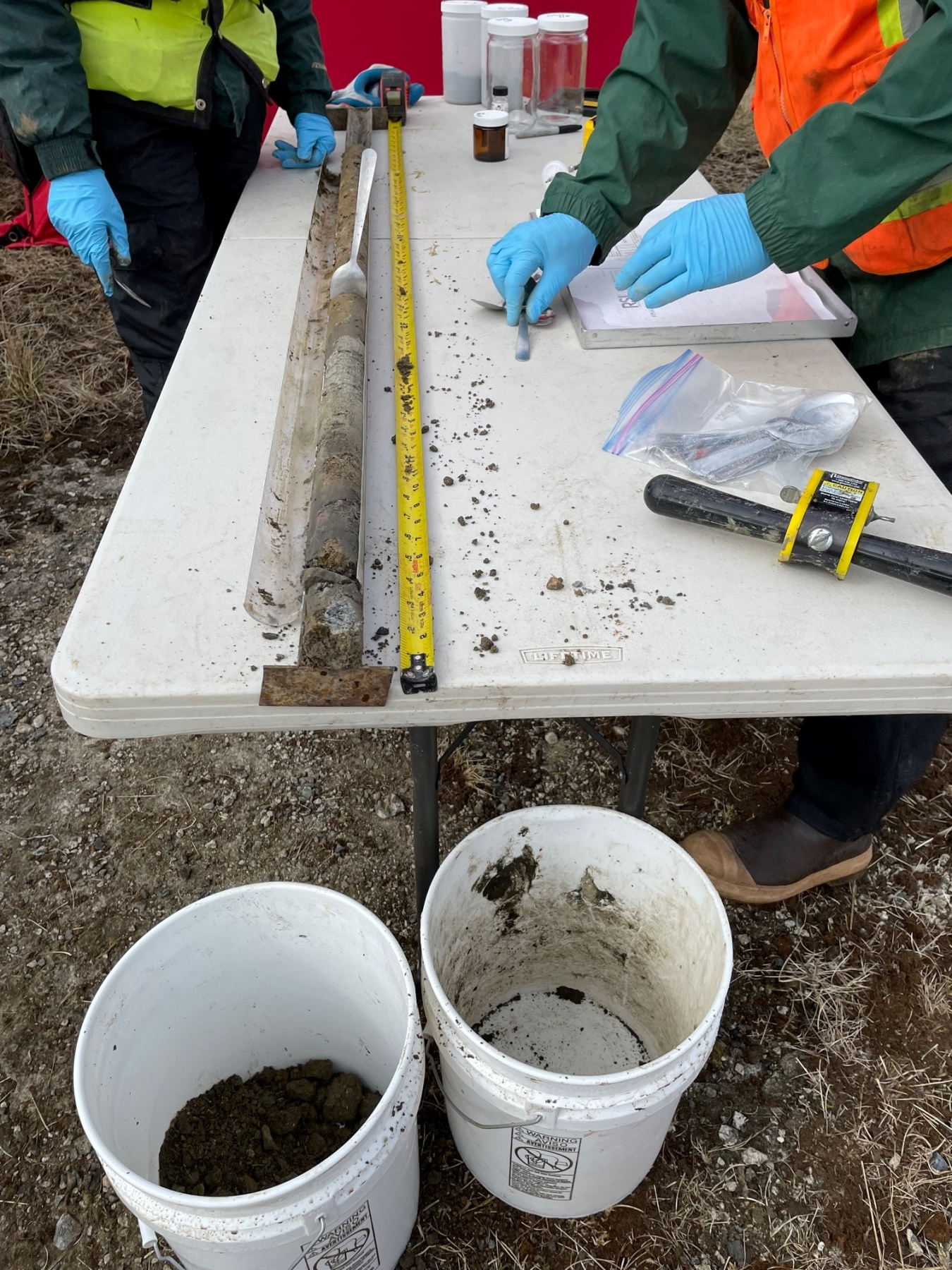 Amchitka mud sampling