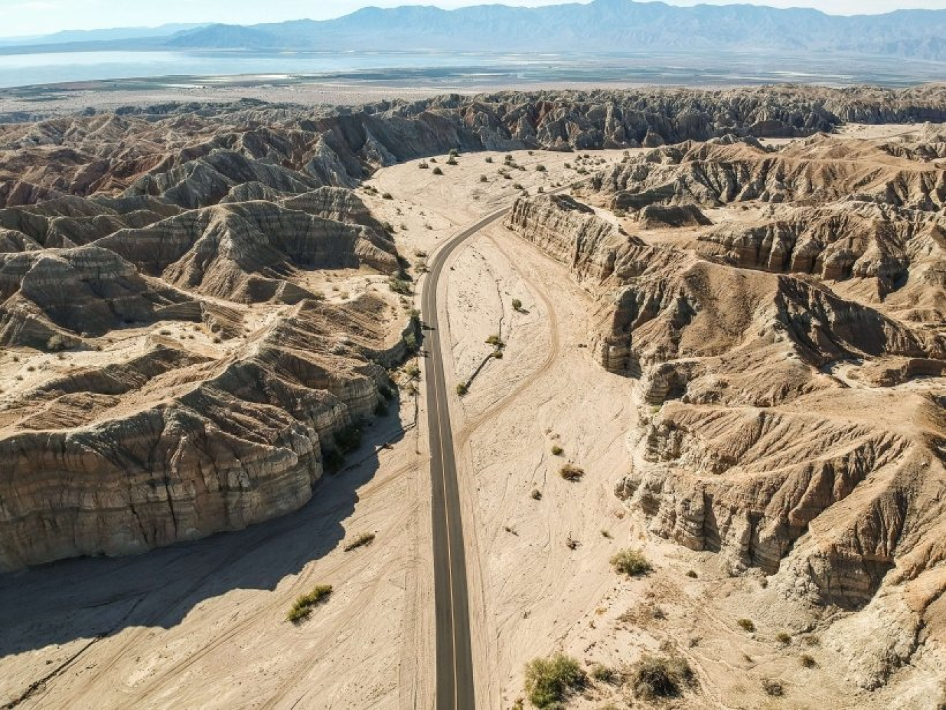 Ariel picture of the Salton Sea