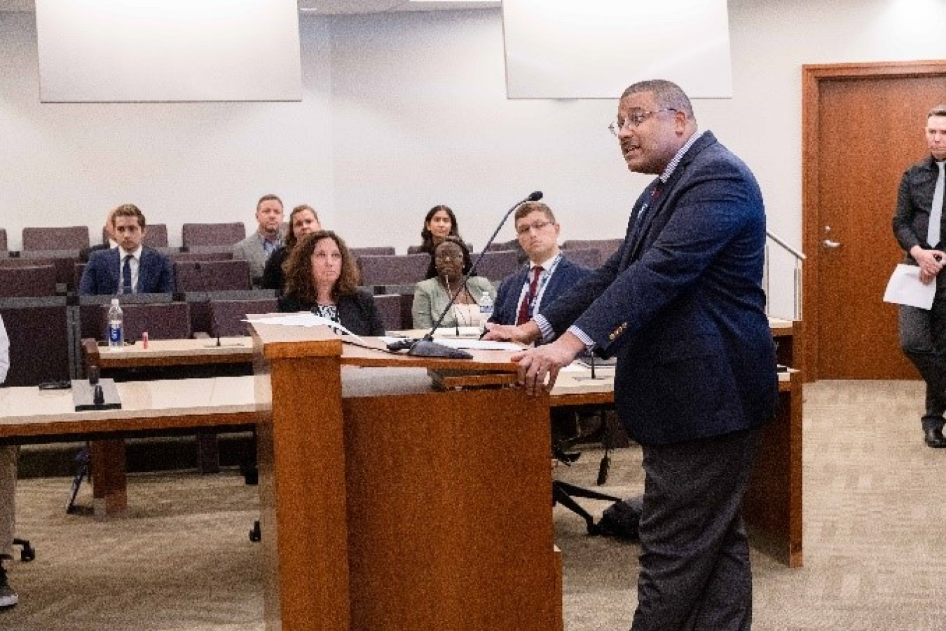 NNSA Principal Deputy Administrator Frank Rose giving remarks at MLDP ceremony