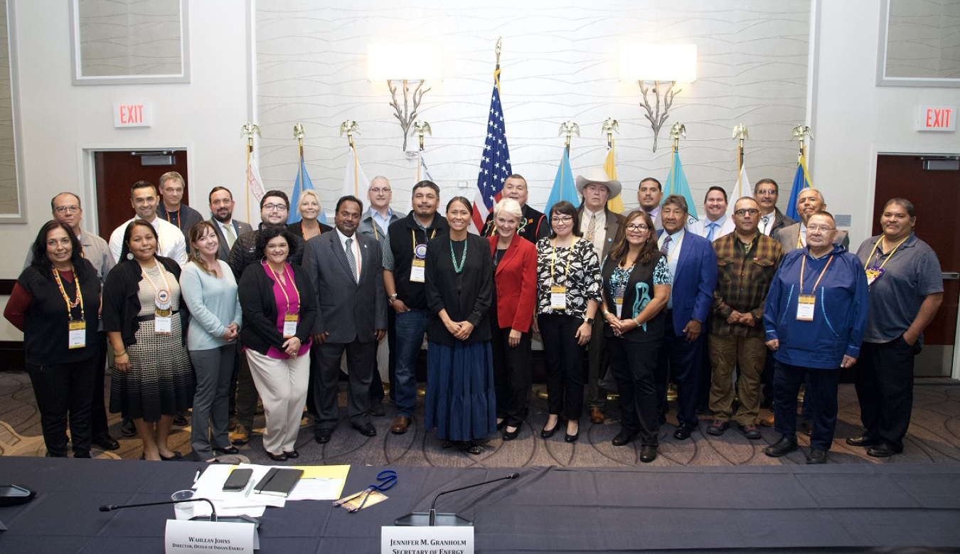 Group photo at the 2022 Tribal Clean Energy Summit.