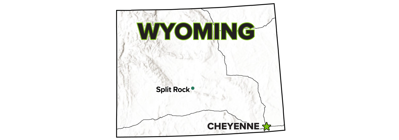 Split Rock, Wyoming, Disposal Site map