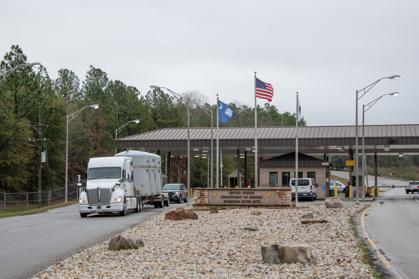 The first shipment of downblended surplus plutonium from the K Area at Savannah River Site in South Carolina departs the site en route to the Waste Isolation Pilot Plant in New Mexico.