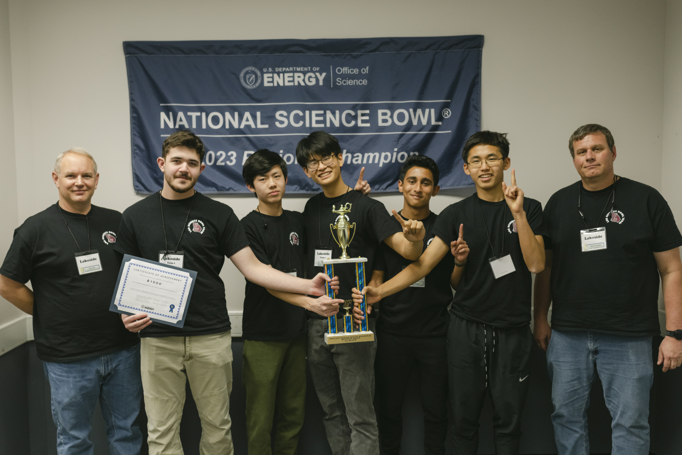 The winner of the recent DOE Savannah River Site Regional Science Bowl Competition is Lakeside High School-Team 1, of Evans, Georgia. The team will compete in the DOE National Science Bowl in Washington, D.C. from April 27 to May 1.