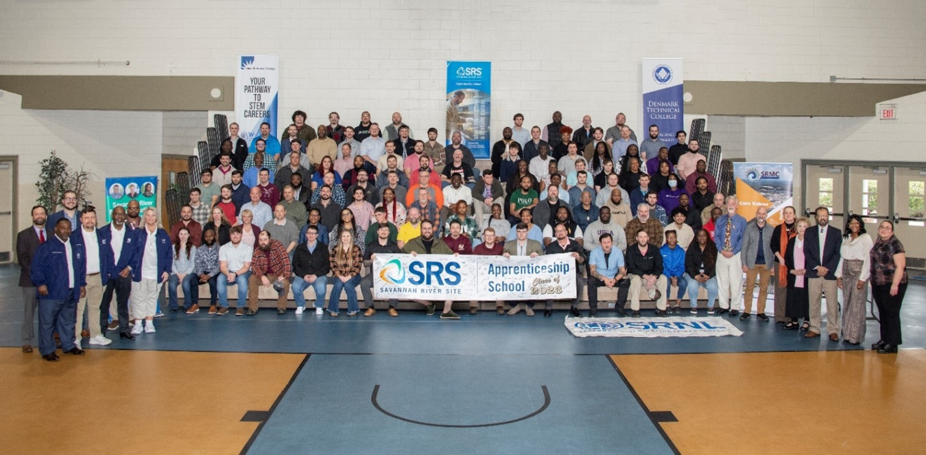 More than 100 students make up the first joint cohort of Savannah River Site production operator apprentices at Aiken Technical College this year.