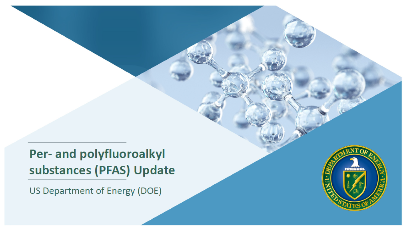 DOE Per-and polyfluoroalkyl substances (PFAS) Update Presentation Cover