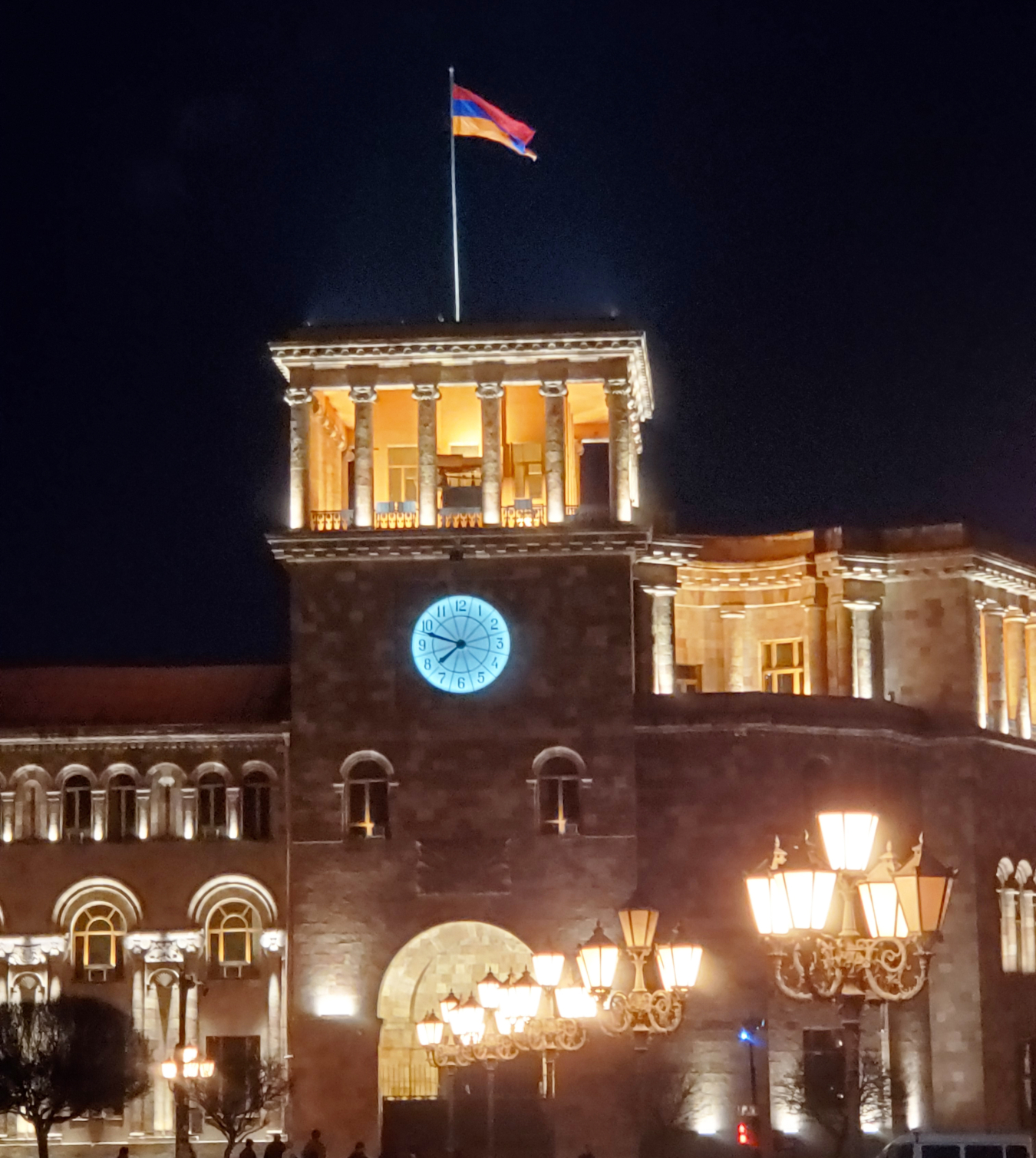 The city center of Yerevan, Armenia.