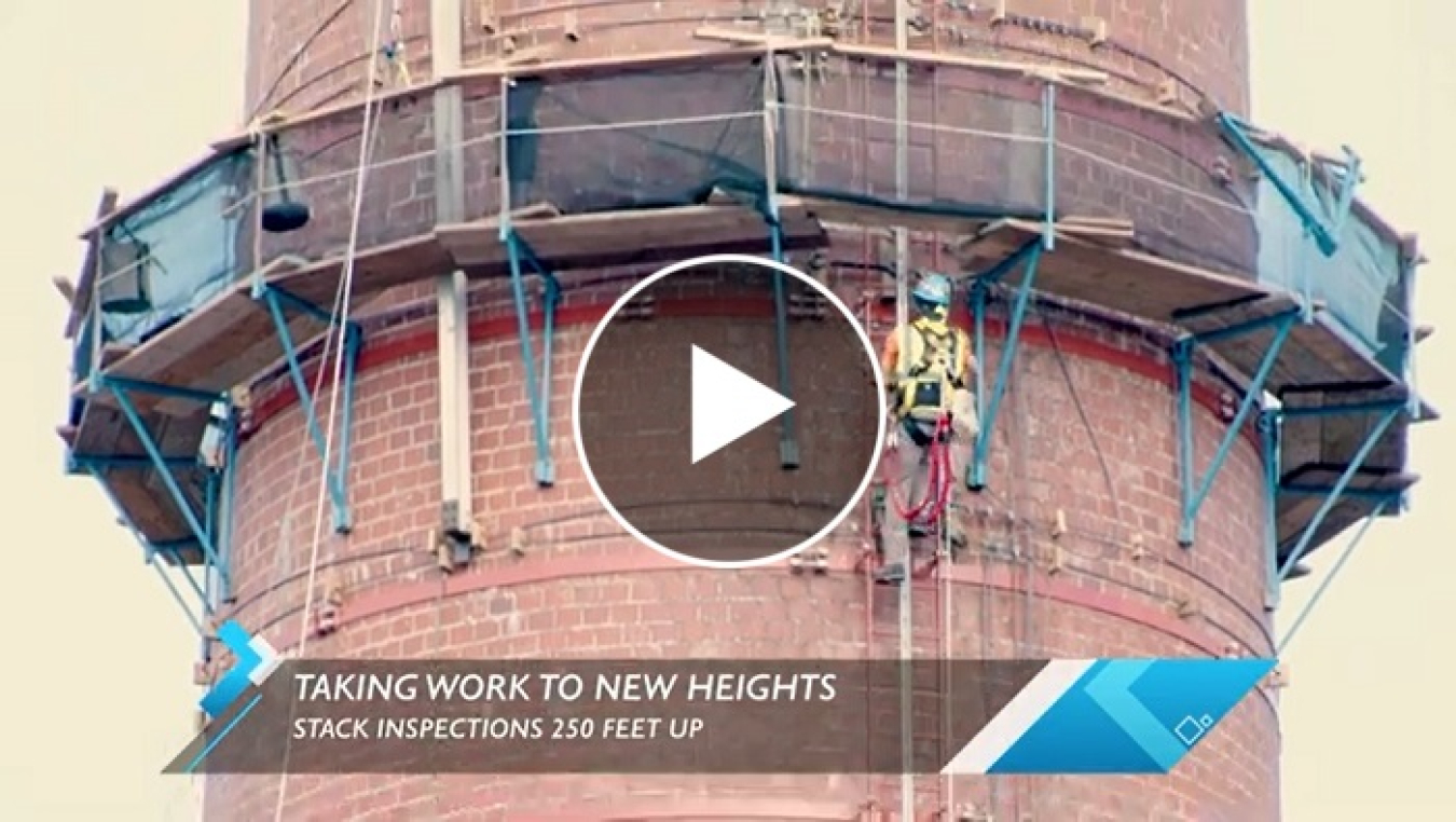 Watch this video of employees climbing the 3039 Stack.