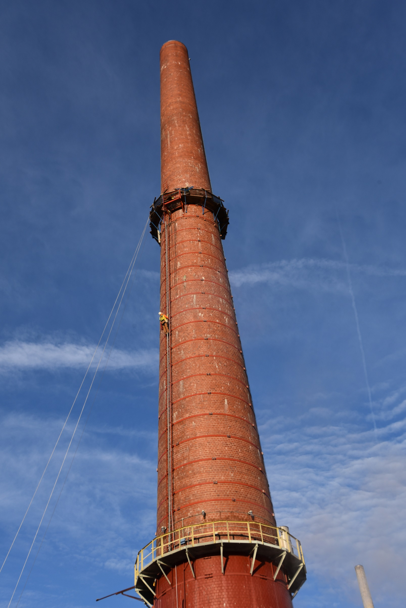 Still in use today, the 250-foot-tall 3039 Stack dates to 1949. It provides ventilation to operations at Oak Ridge National Laboratory.