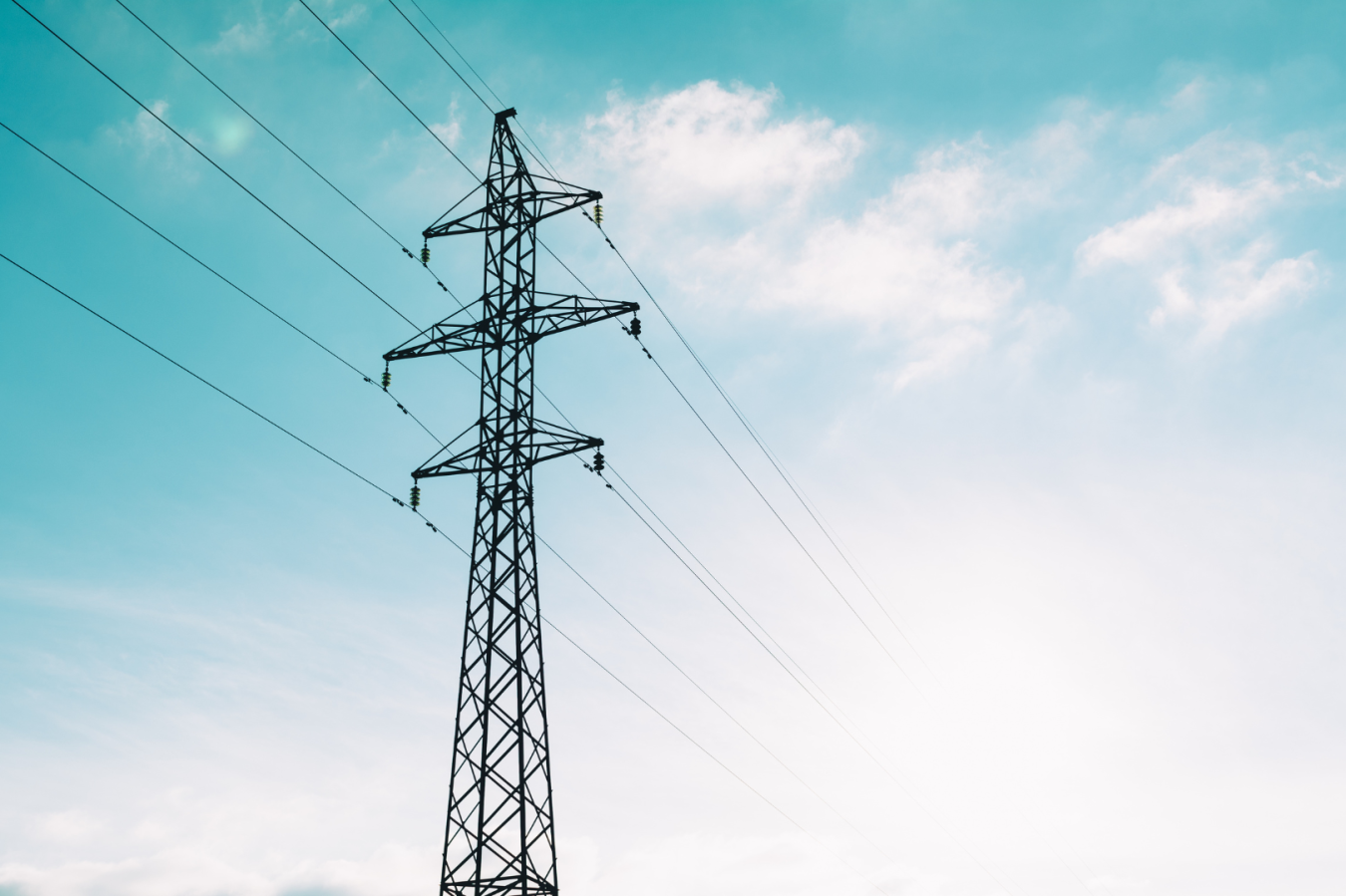 Transmission Tower and Power Lines