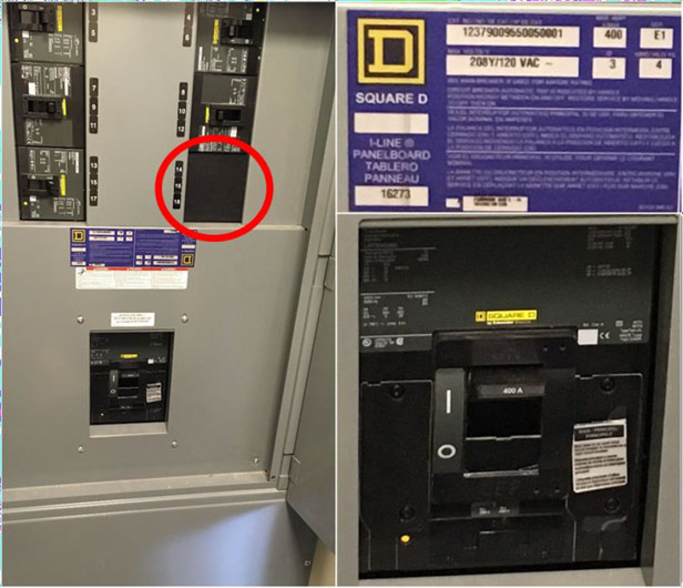 Electrical breaker panel