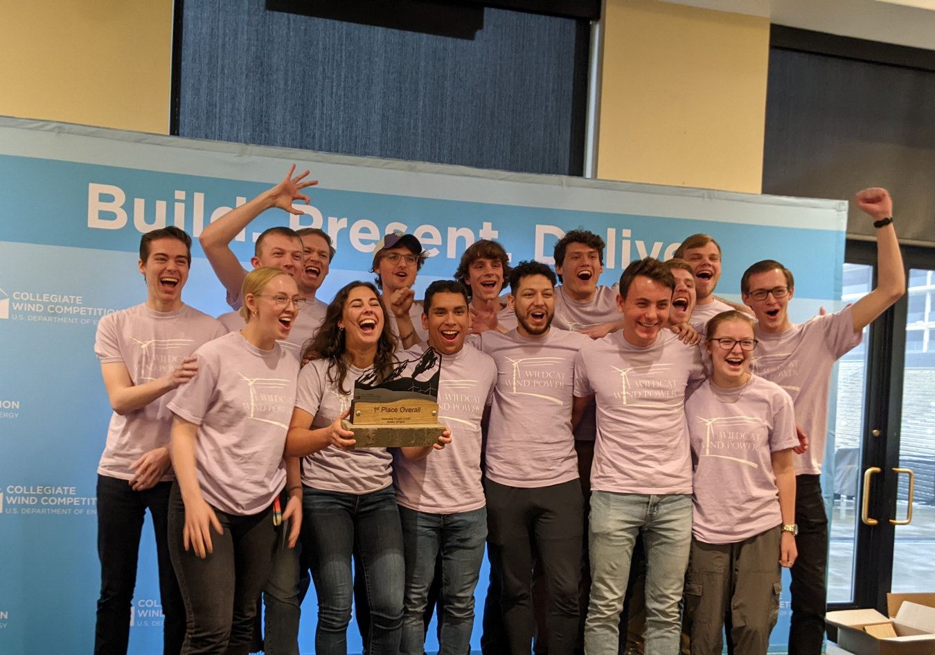 Kansas State University claimed first place in the 2023 Collegiate Wind Competition