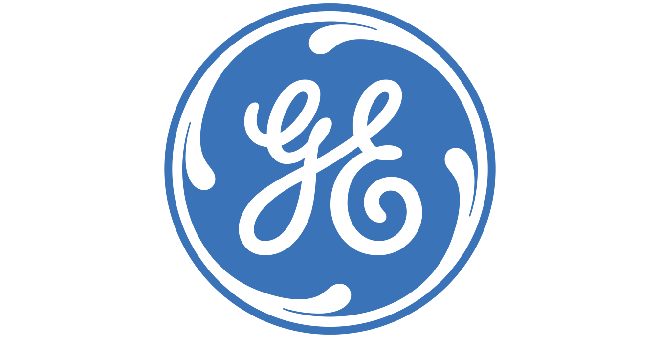 General Electric logo with white space on each side.