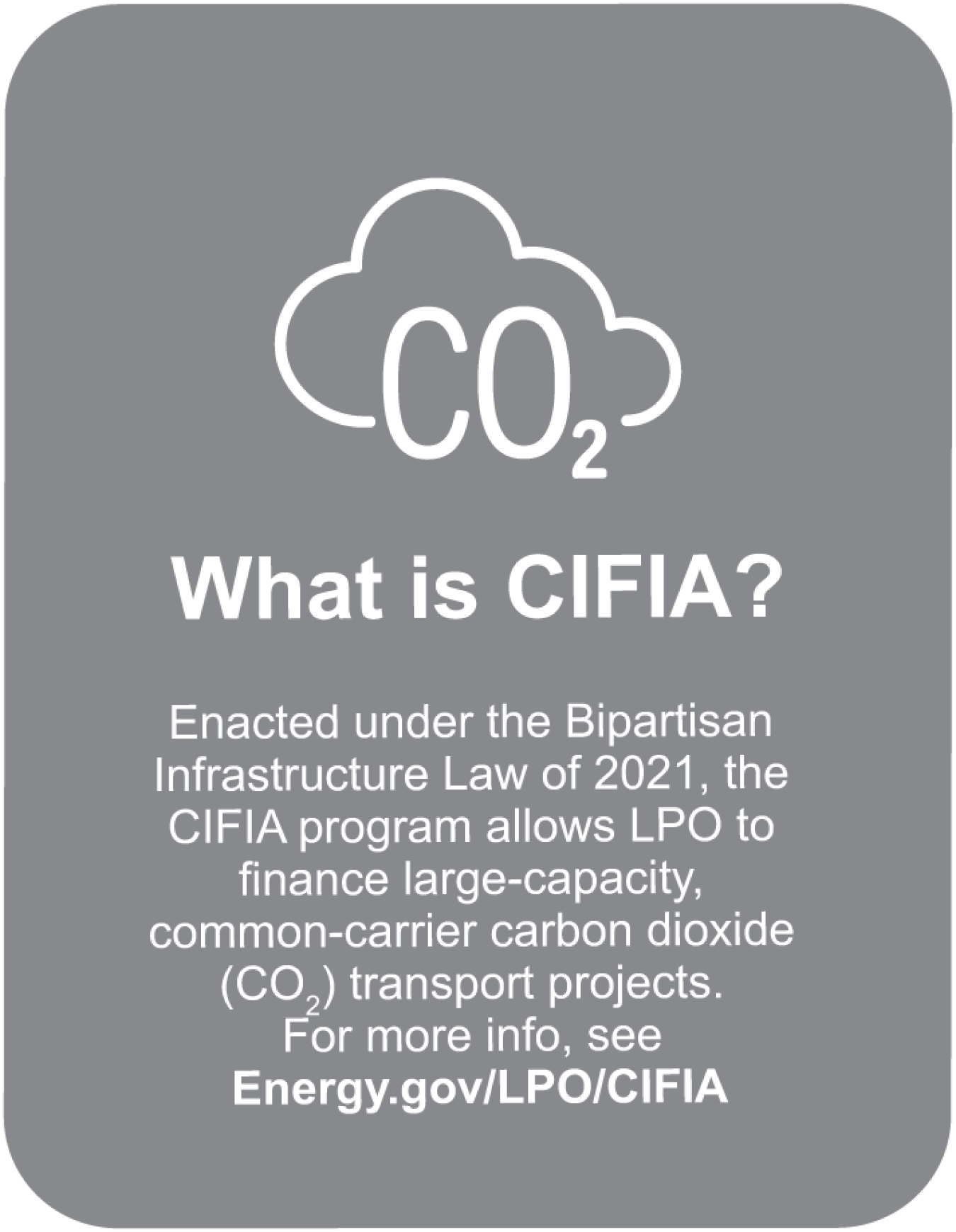 Graphic image containing a definition of CIFIA