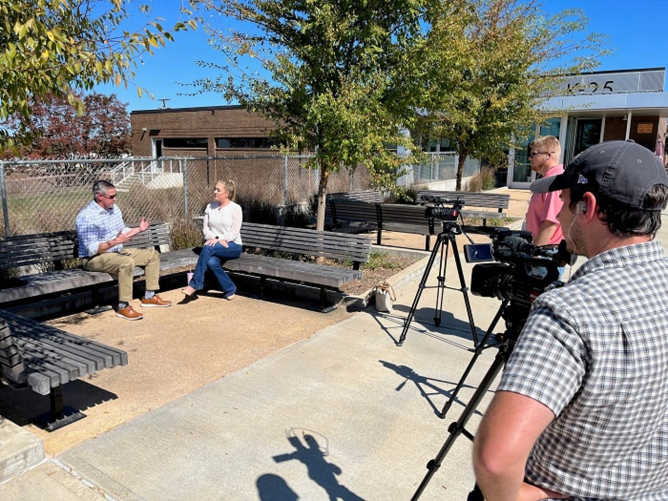 The host of “Energycast Oak Ridge,” Summer Dashe, interviews Roane County Executive Wade Creswell for a segment on a recent episode. The newscast covers a wide range of topics related to EM’s mission in Oak Ridge.